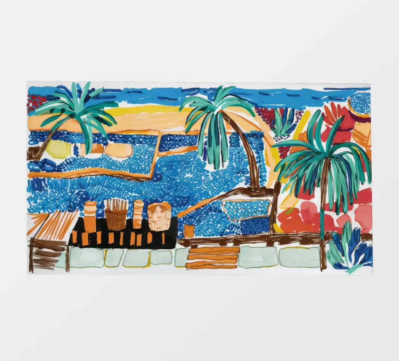 Beatitudine tropicale della laguna telo in pvc da Beach Palette
