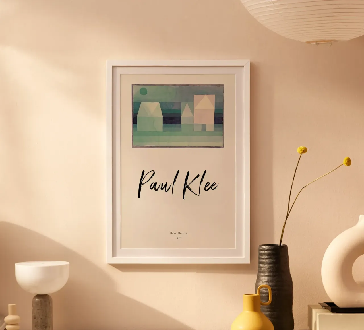 Klee - Three Houses poster by ARTOTHEK