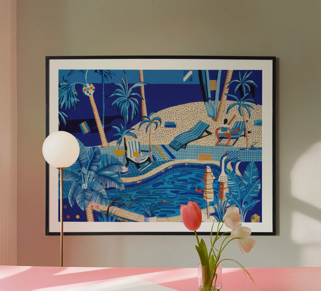 Oasi tropicale paradisiaca poster da Beach Palette