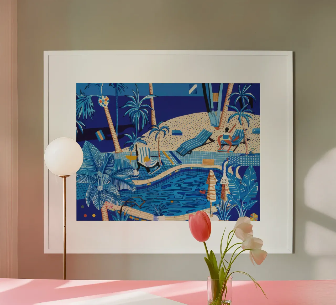 Oasi tropicale paradisiaca poster da Beach Palette