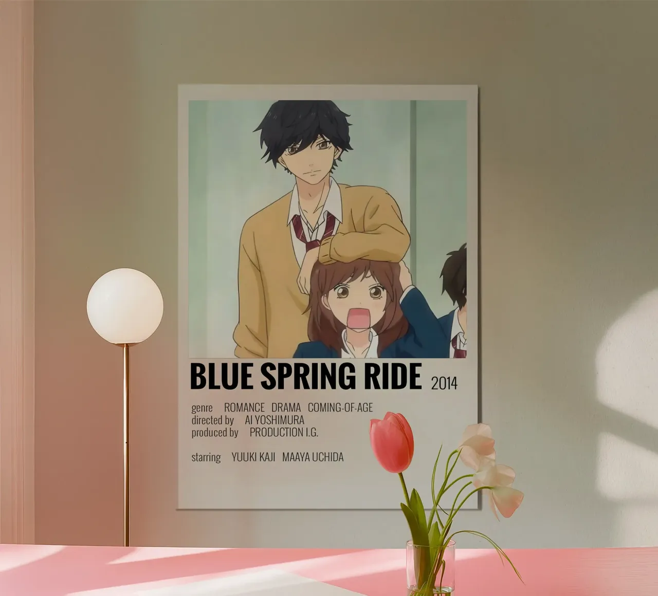BLUE SPRING RIDE 2014 poster con telaio in alluminio da Totoya
