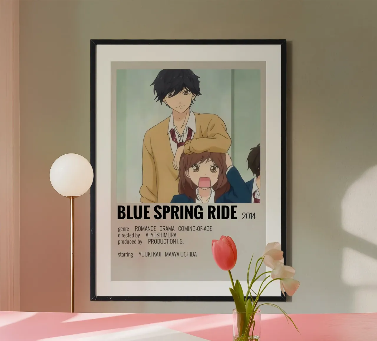 BLUE SPRING RIDE 2014 poster con telaio in alluminio da Totoya
