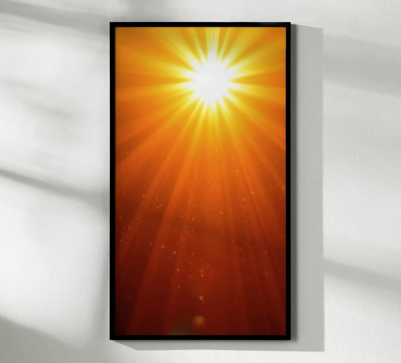 Bright sunlight radiating through subtle dust particles poster by DesignDoodle