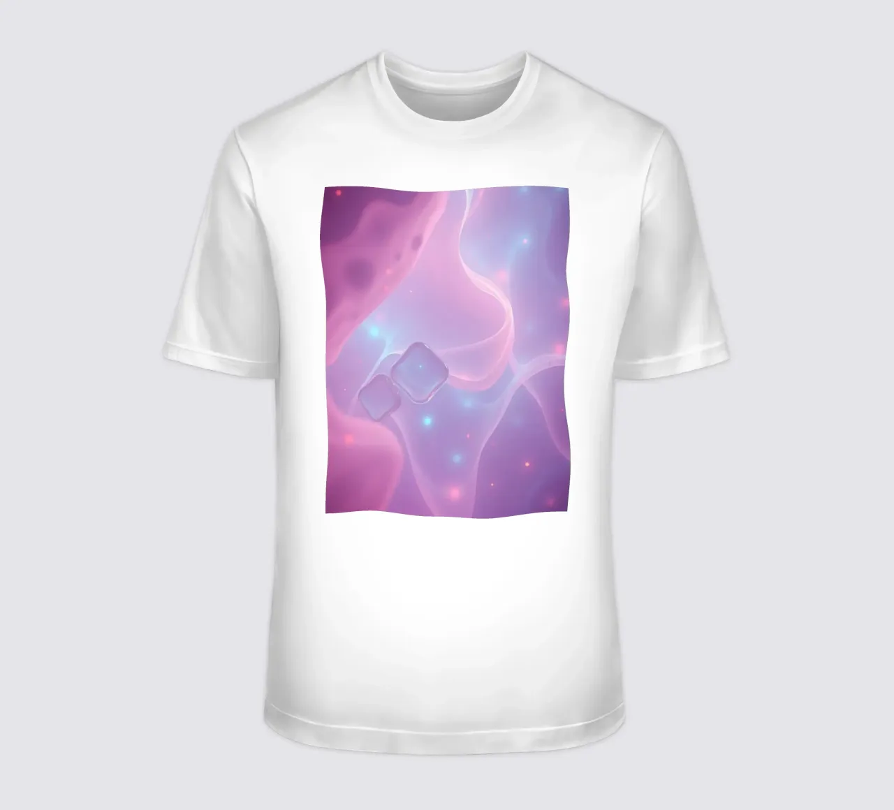 toni tenui di rosa e viola con elementi luminosi t-shirt da DesignDoodle