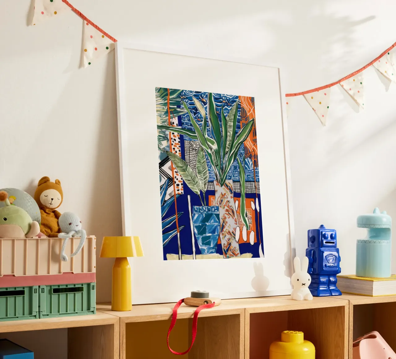 Un'isola vibrante poster con telaio in plastica da Beach Palette