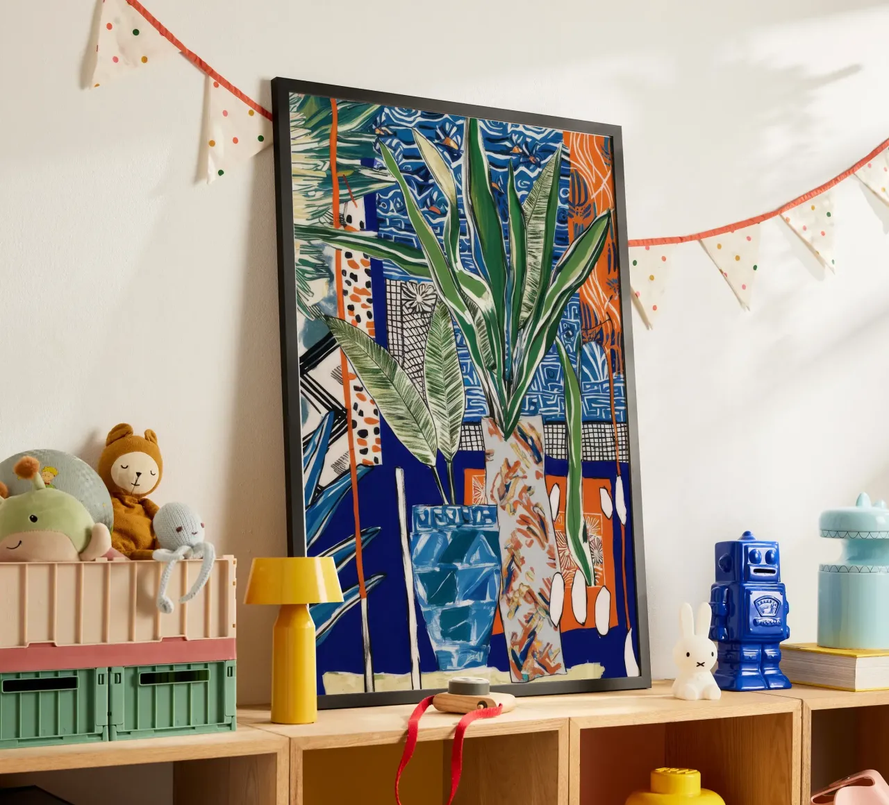 Un'isola vibrante poster con telaio in plastica da Beach Palette