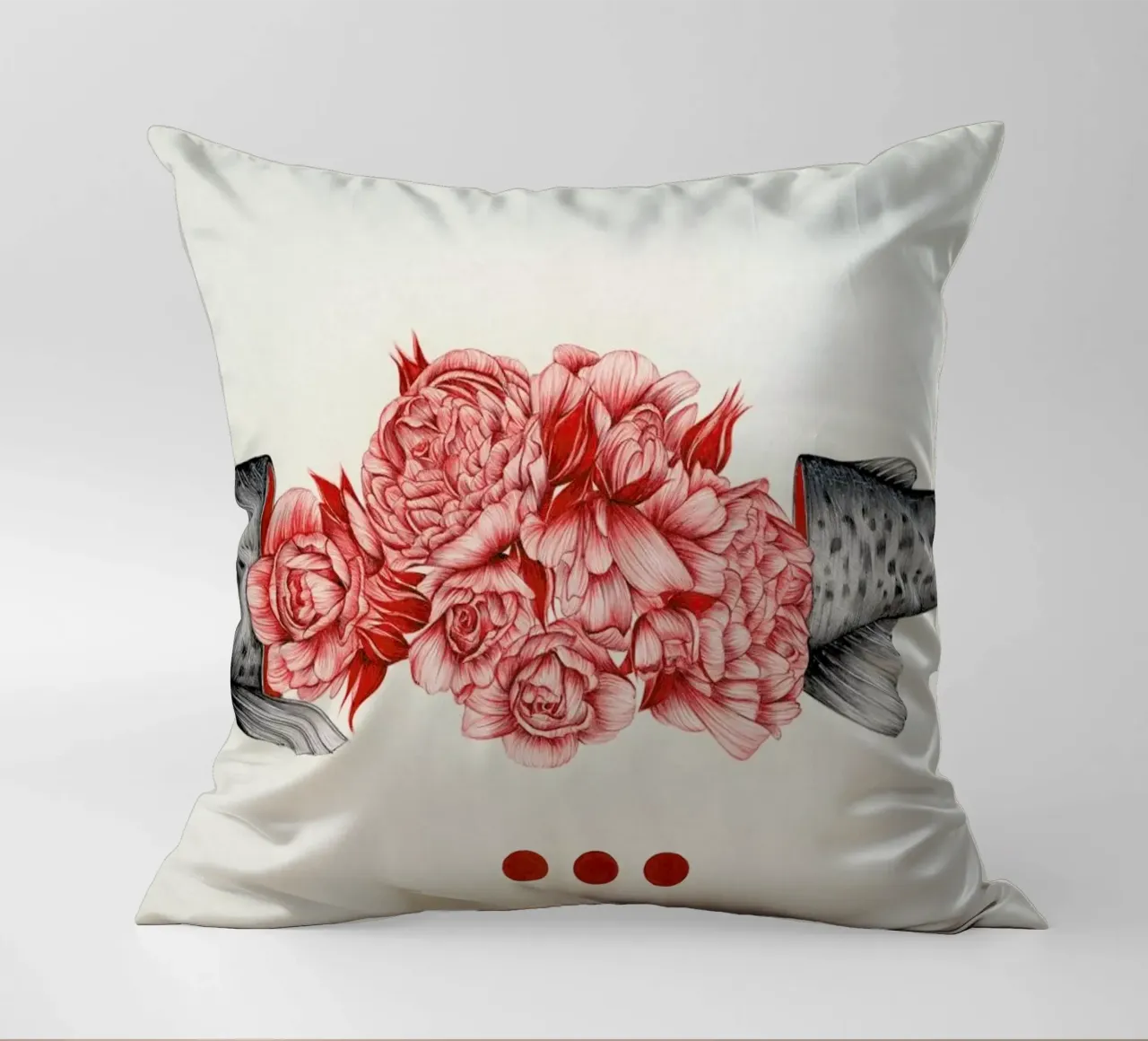 To Bloom Not Bleed 2 cuscino da The White Deer