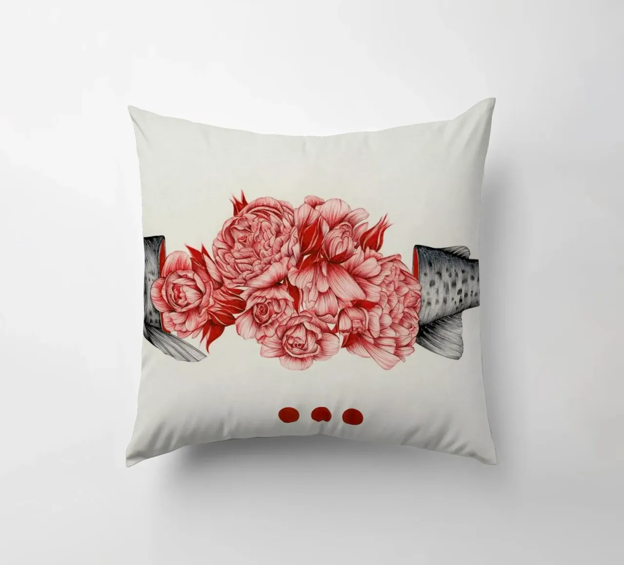 To Bloom Not Bleed 2 cuscino da The White Deer