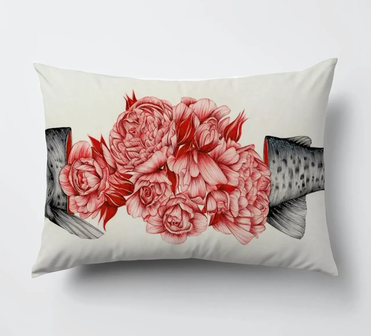 To Bloom Not Bleed 2 cuscino da The White Deer