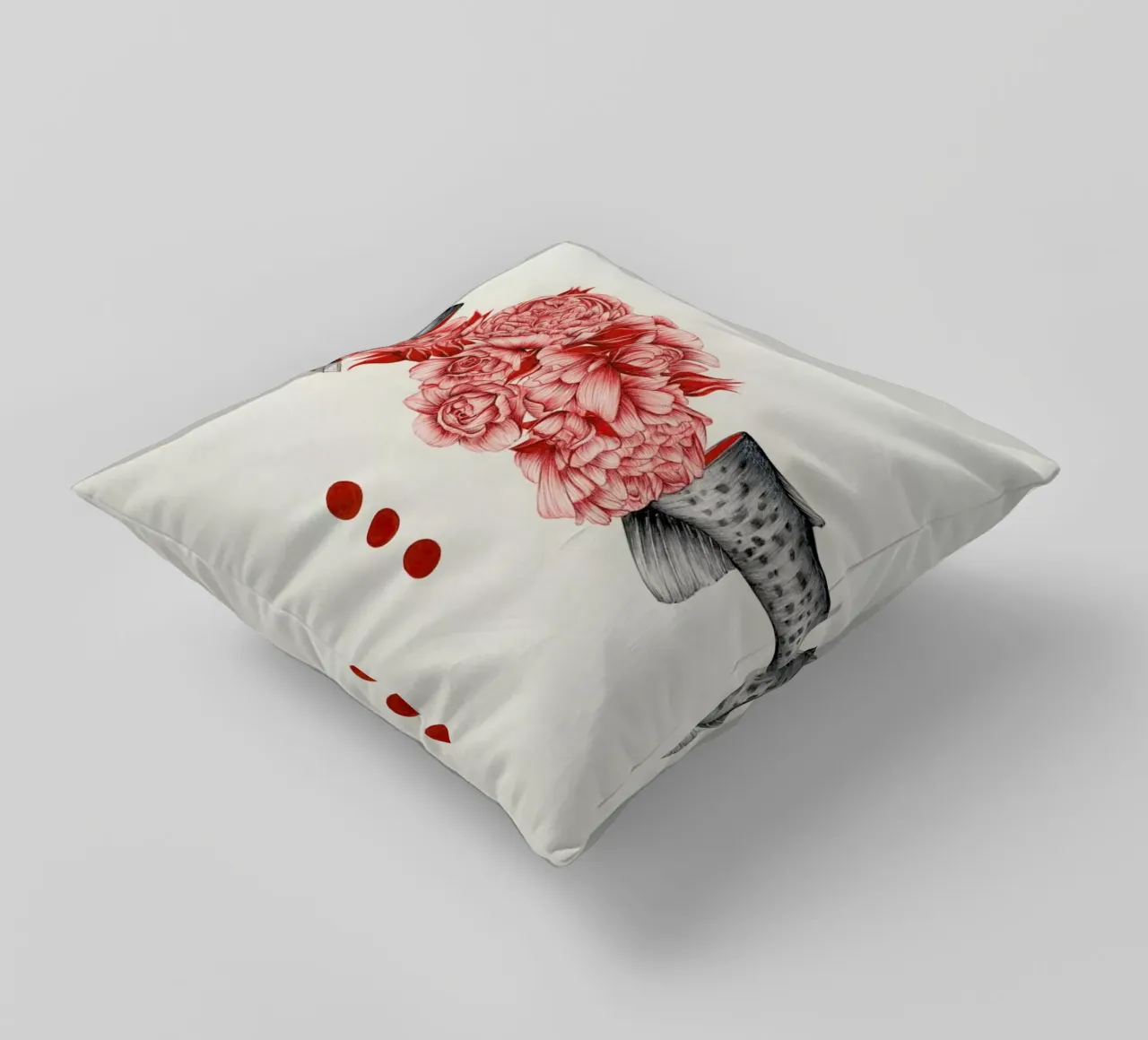 To Bloom Not Bleed 2 cuscino da The White Deer