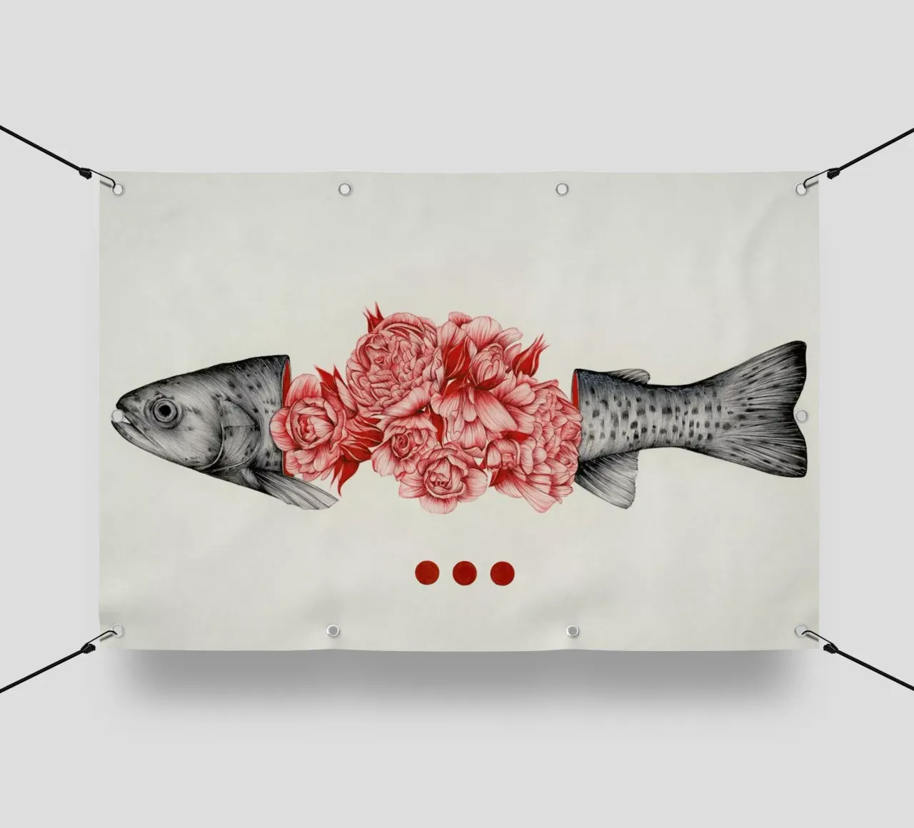 To Bloom Not Bleed 2 telo in pvc da The White Deer