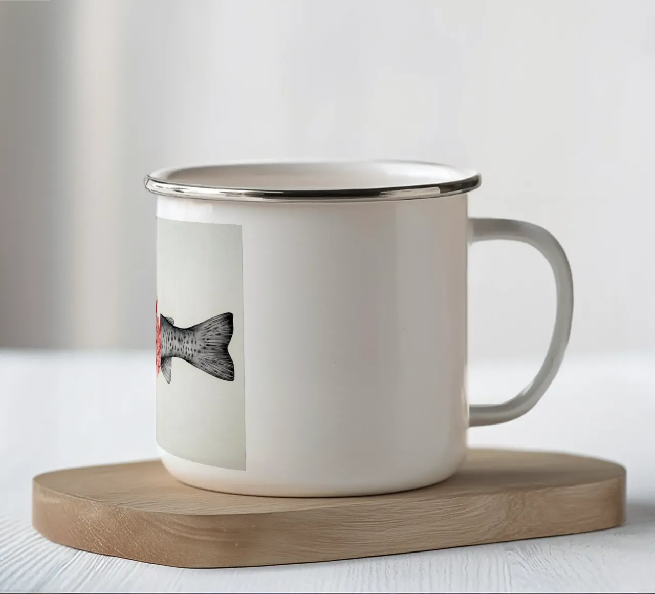 To Bloom Not Bleed 2 mug en émail de The White Deer