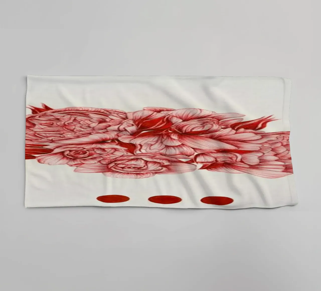 To Bloom Not Bleed 2 asciugamano da bagno da The White Deer