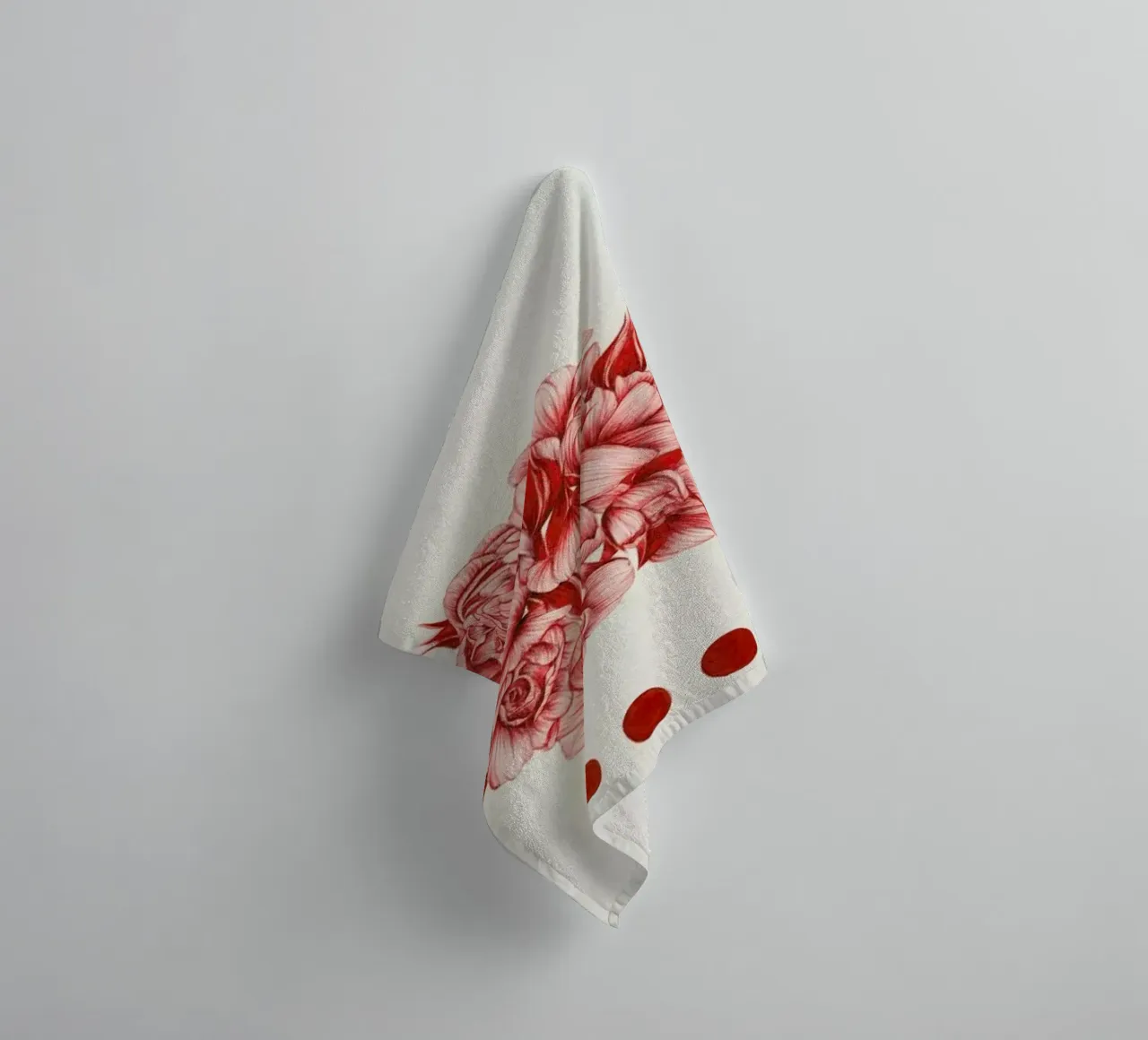 To Bloom Not Bleed 2 asciugamano da bagno da The White Deer