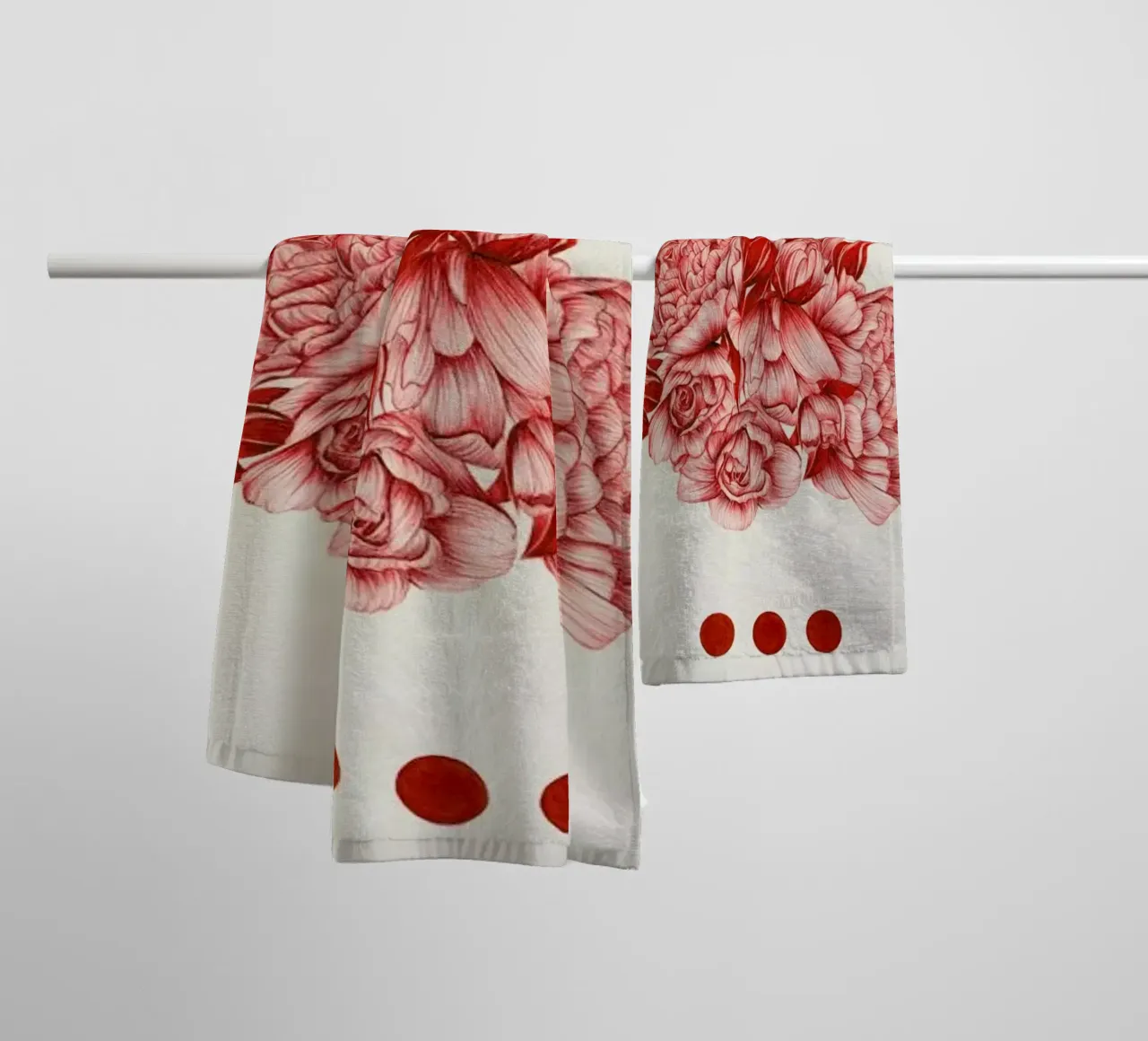 To Bloom Not Bleed 2 asciugamano da bagno da The White Deer