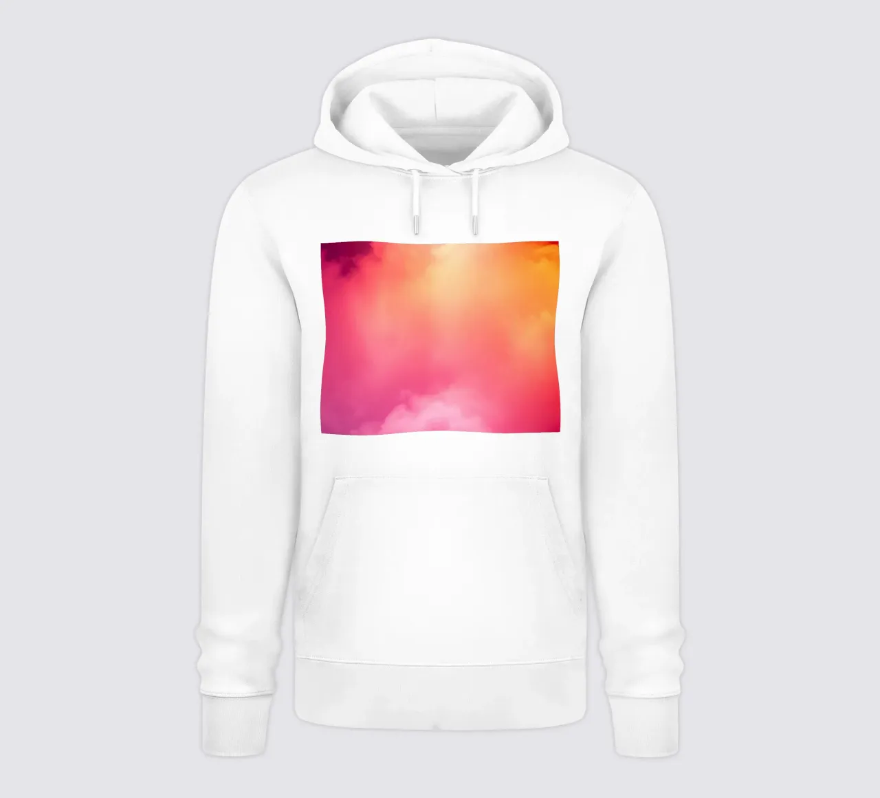 Sfondo astratto di una nuvola con colori sfumati e morbide felpa con cappuccio da DesignDoodle