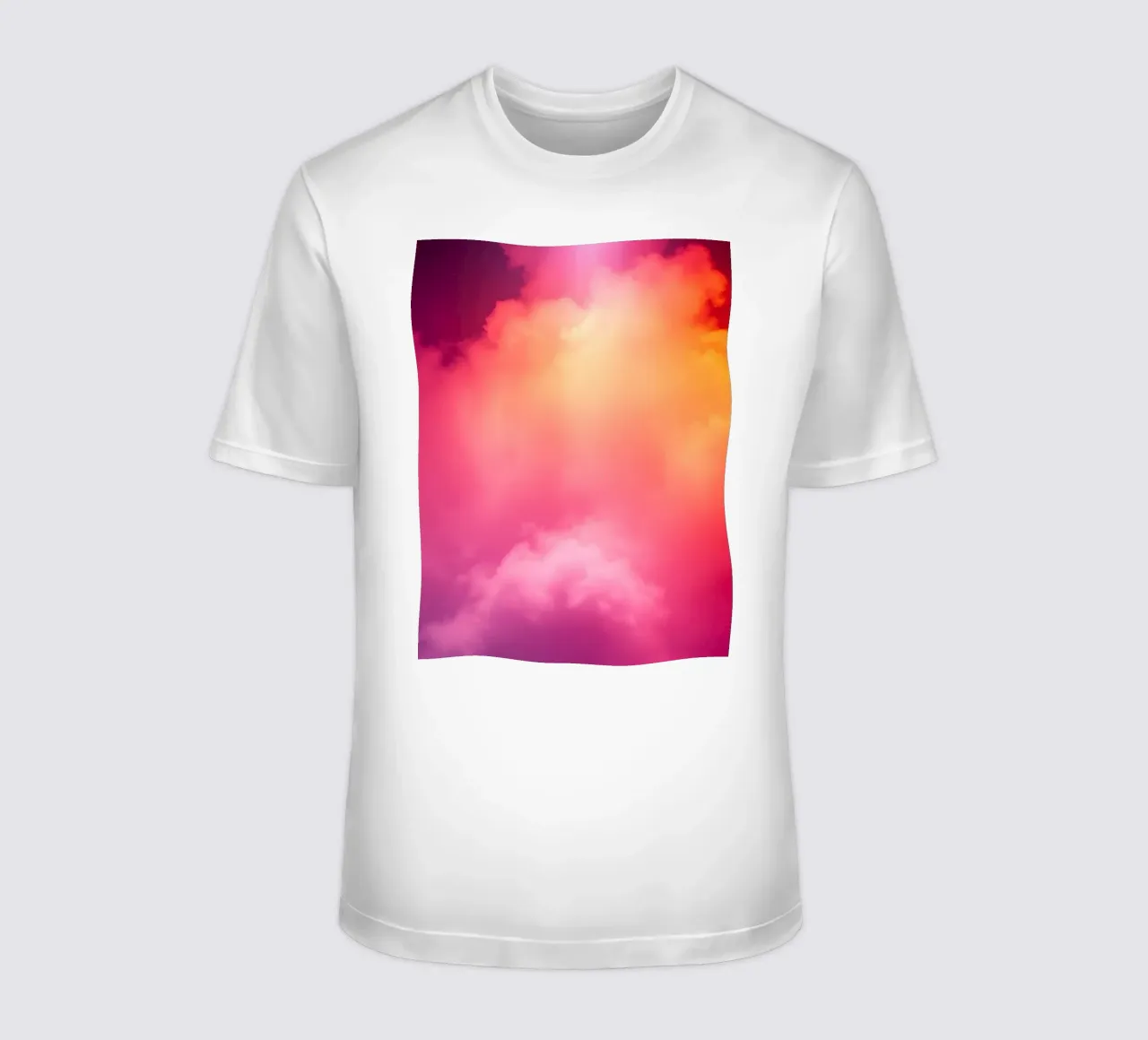 abstract cloud background featuring gradient colors and soft t-shirt by DesignDoodle