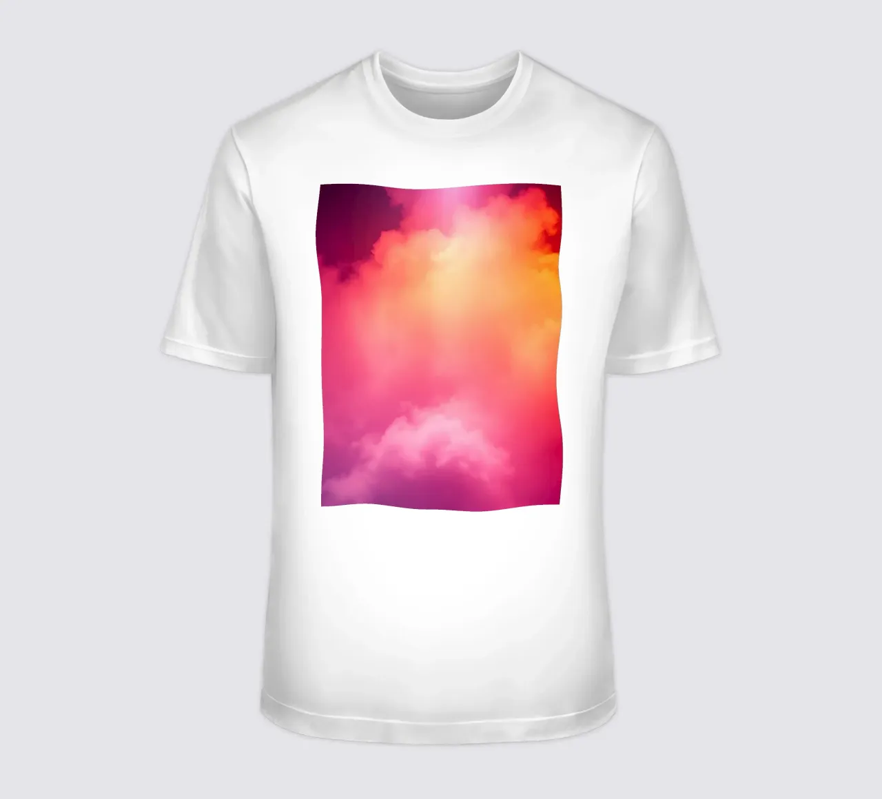 abstract cloud background featuring gradient colors and soft t-shirt by DesignDoodle
