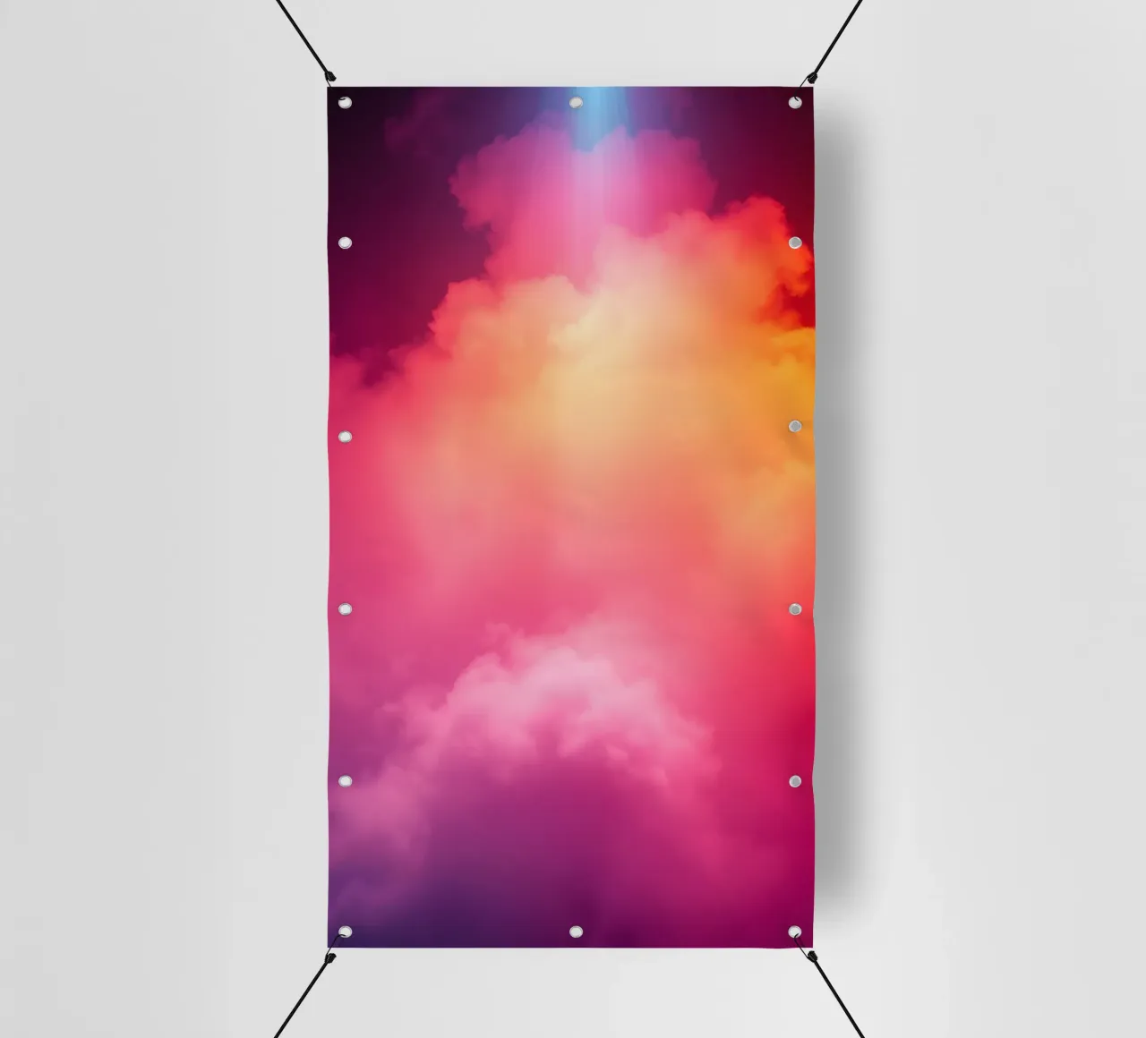 fond abstrait de nuages avec des couleurs dégradées et douces bâche pvc de DesignDoodle