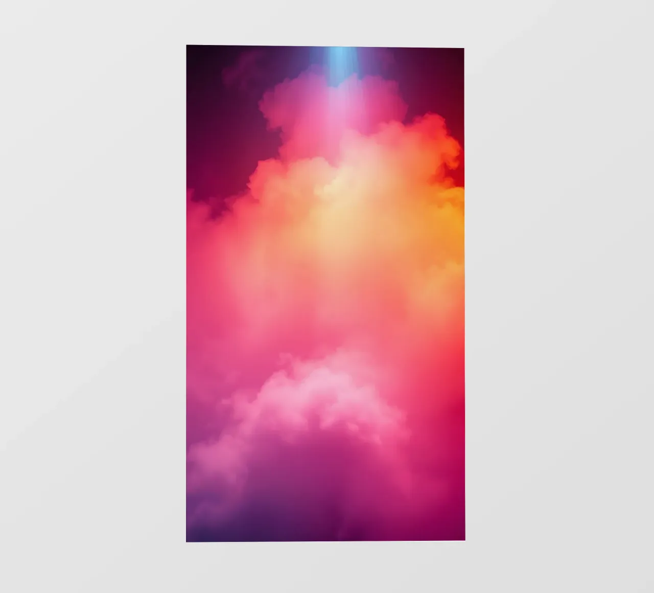 fond abstrait de nuages avec des couleurs dégradées et douces bâche pvc de DesignDoodle