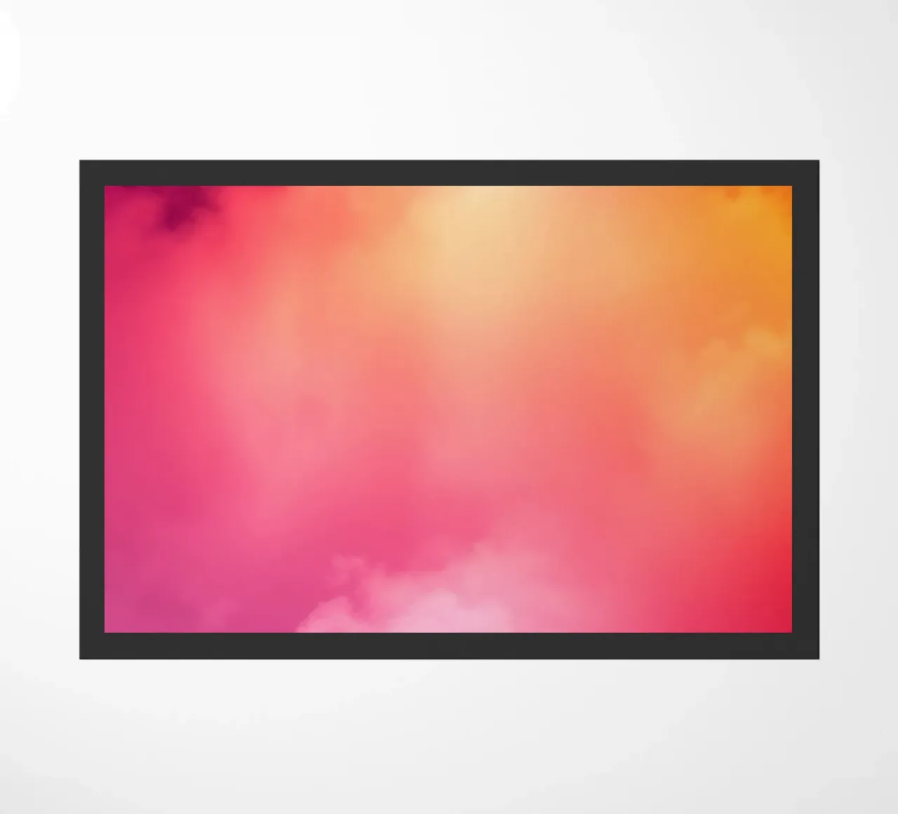 fond abstrait de nuages avec des couleurs dégradées et douces paillasson de DesignDoodle