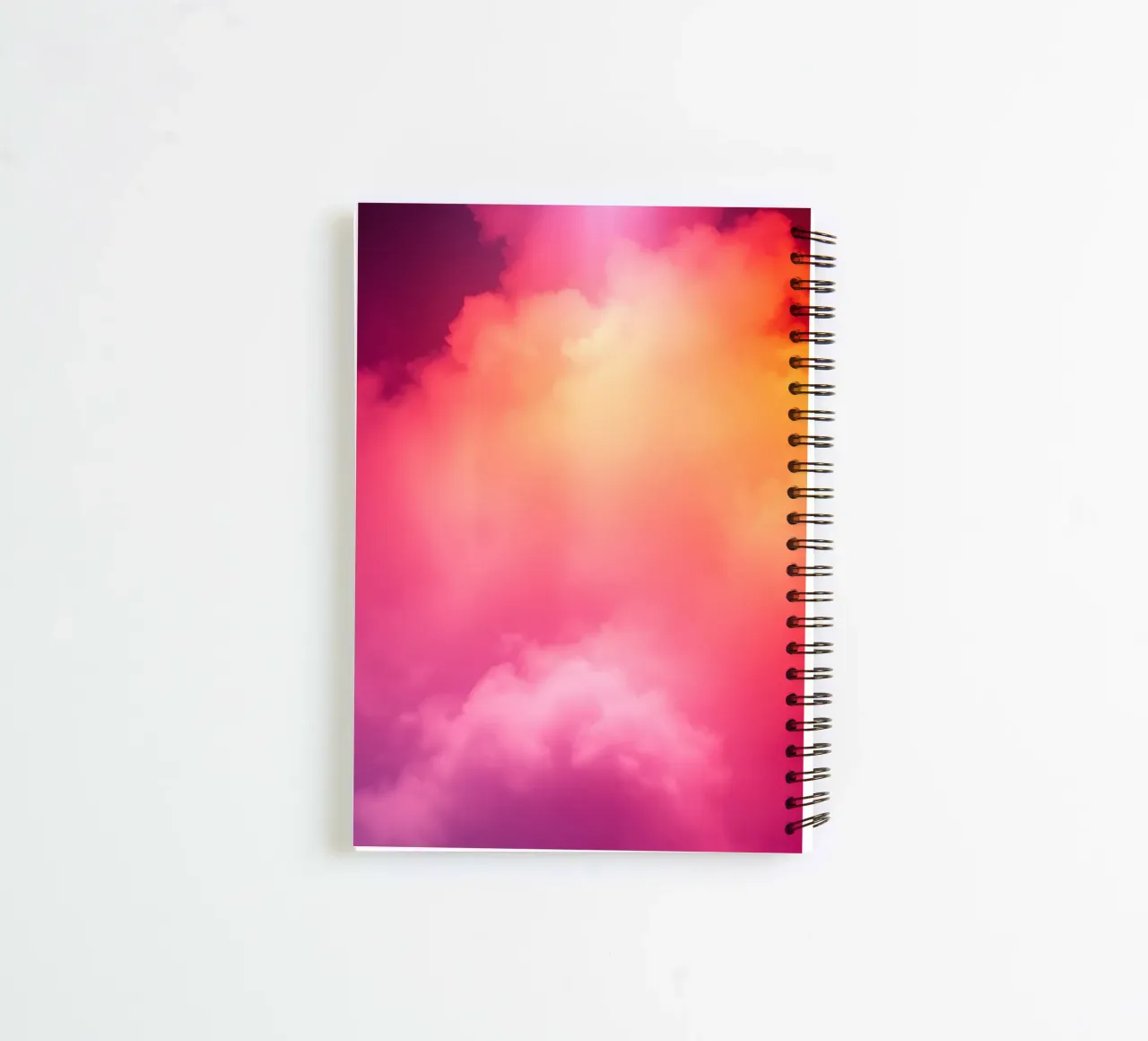abstract cloud background featuring gradient colors and soft spiral notebook by DesignDoodle