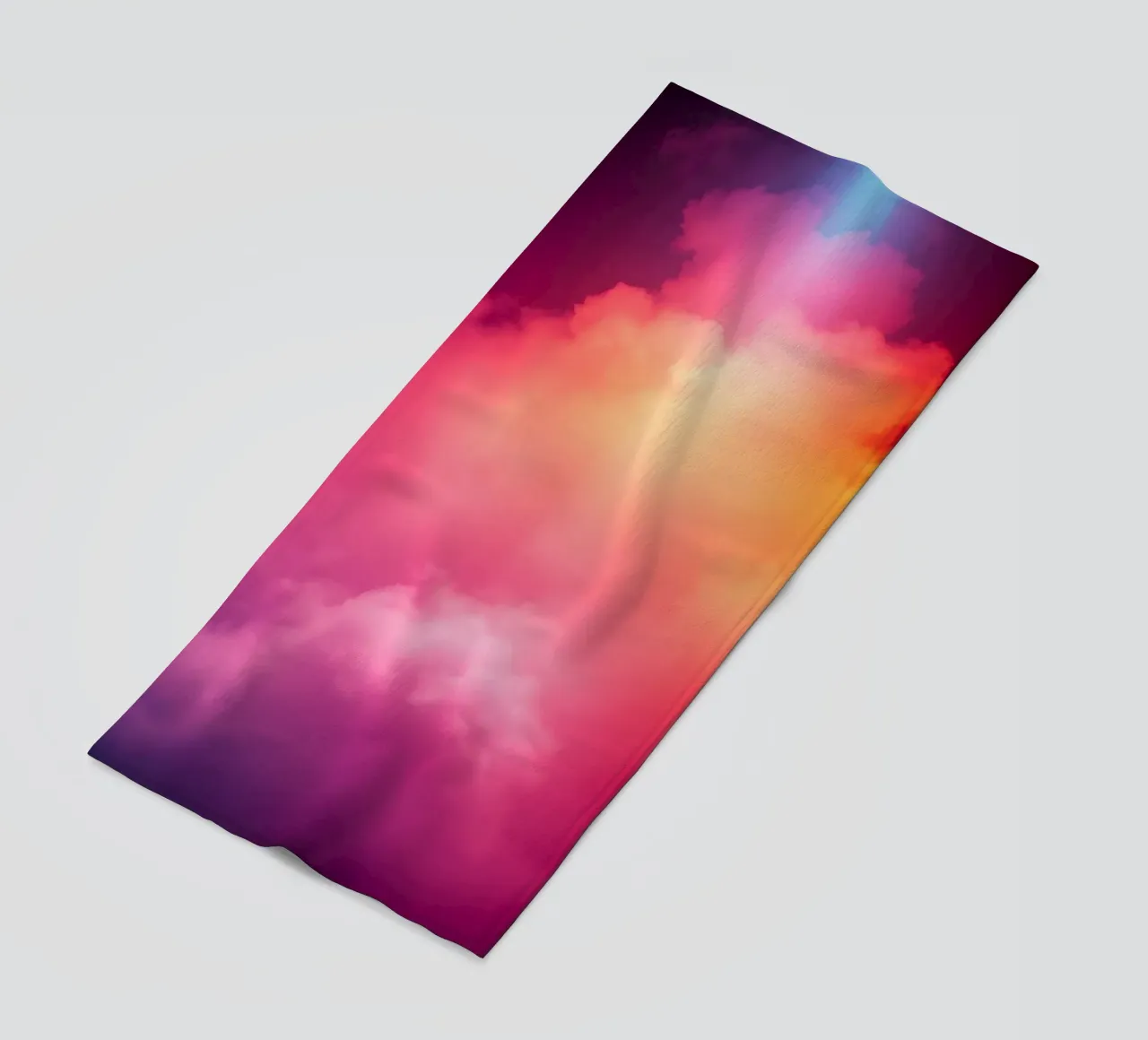 abstract cloud background featuring gradient colors and soft beach towel by DesignDoodle