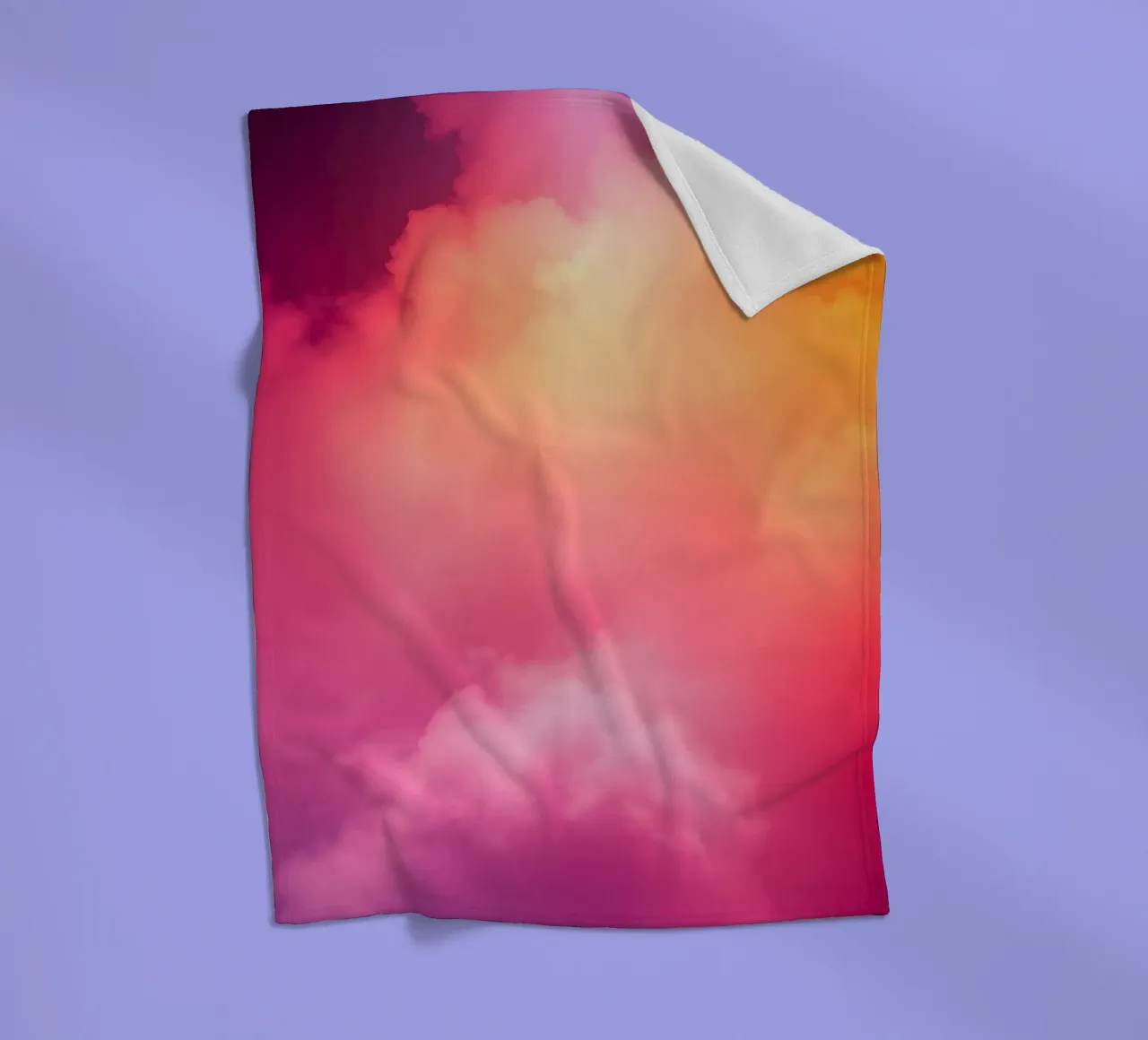 abstract cloud background featuring gradient colors and soft fleece blanket by DesignDoodle