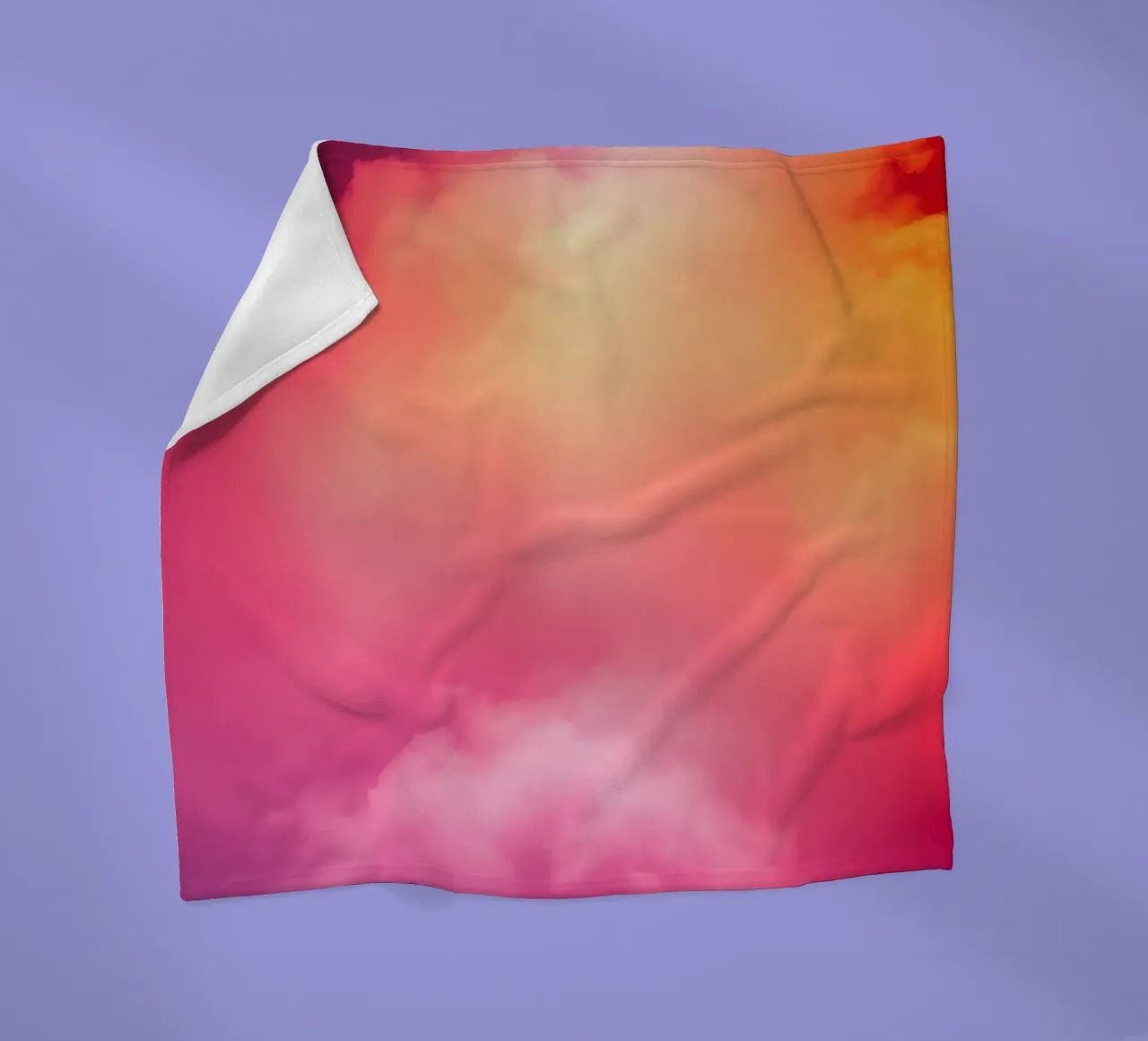 abstract cloud background featuring gradient colors and soft fleece blanket by DesignDoodle