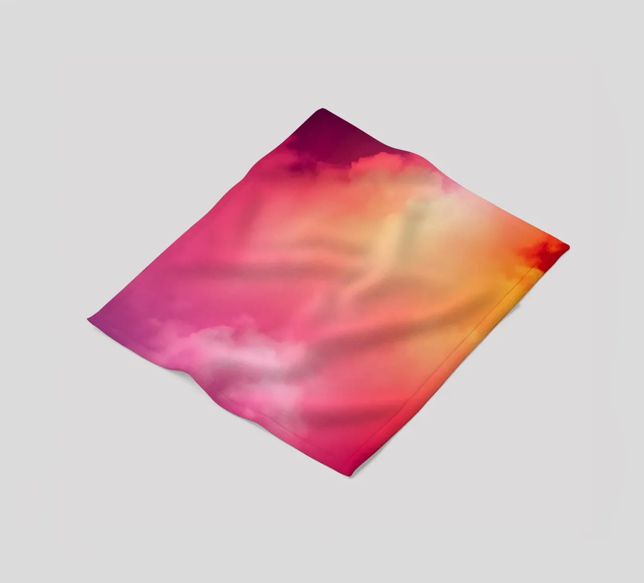 fond abstrait de nuages avec des couleurs dégradées et douces plaid polaire de DesignDoodle
