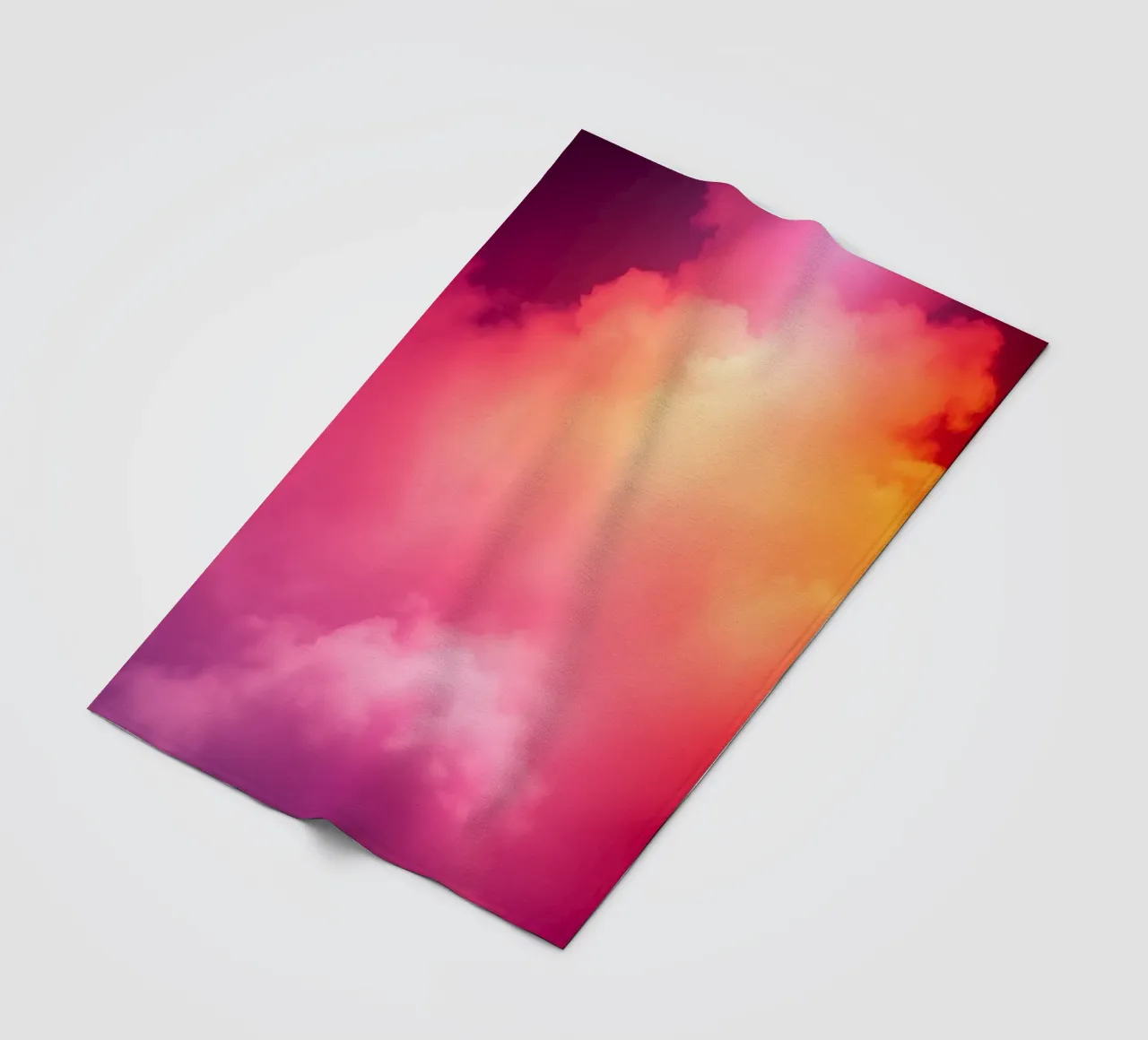 fond abstrait de nuages avec des couleurs dégradées et douces plaid polaire de DesignDoodle