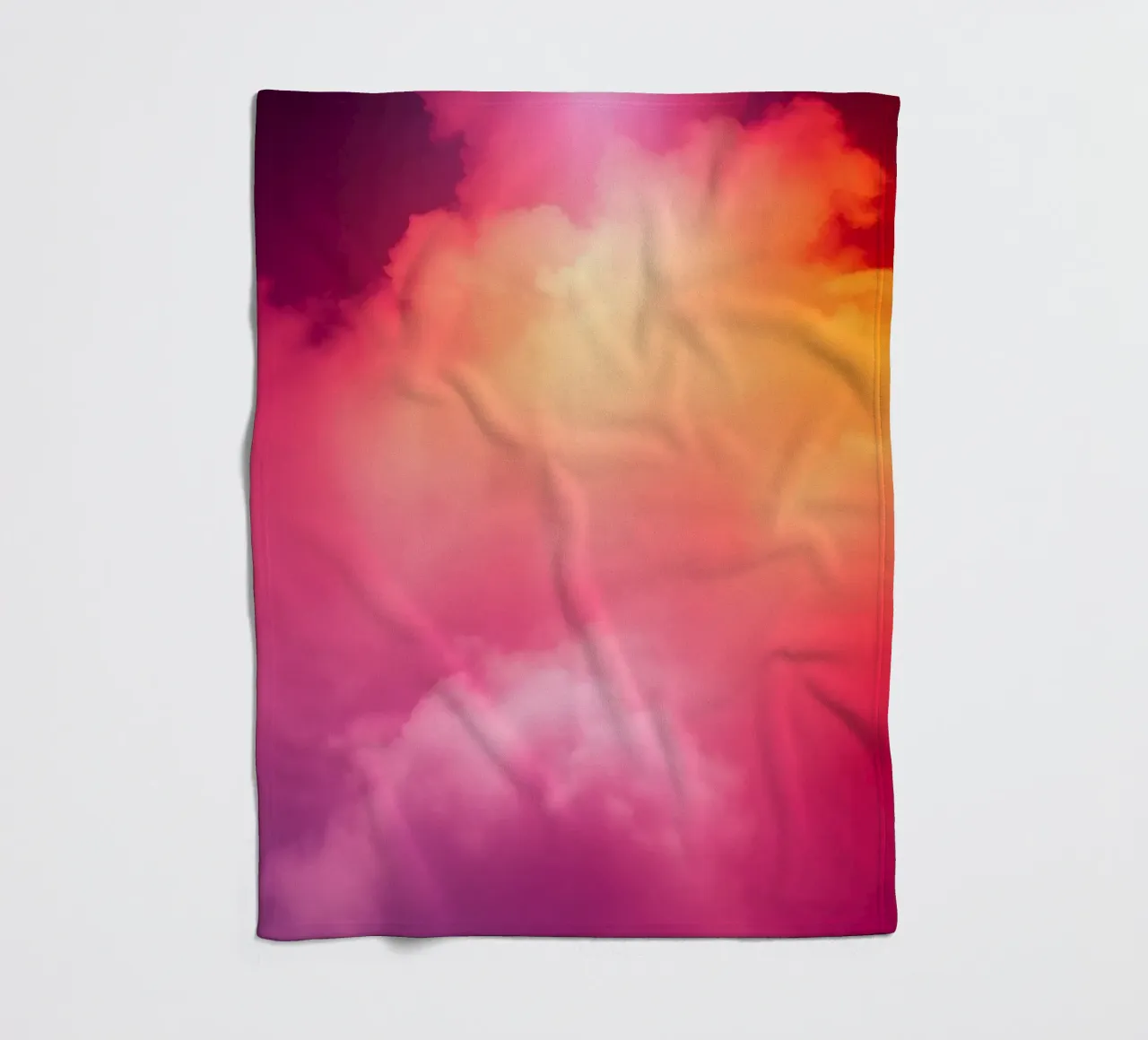 abstract cloud background featuring gradient colors and soft fleece blanket by DesignDoodle