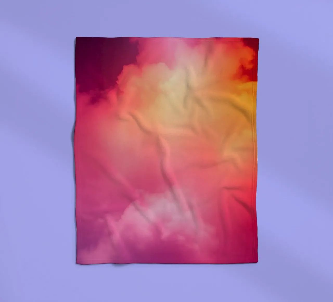 abstract cloud background featuring gradient colors and soft fleece blanket by DesignDoodle