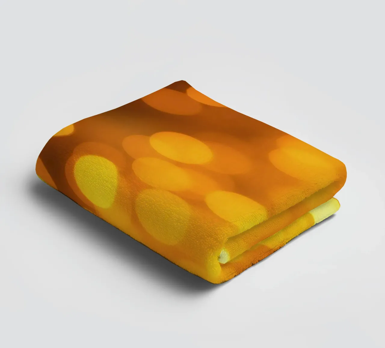 golden bokeh background design featuring abstract shimmerin towel by DesignDoodle