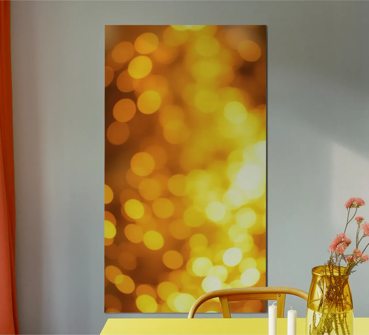 golden bokeh background design featuring abstract shimmerin hahnemühle by DesignDoodle