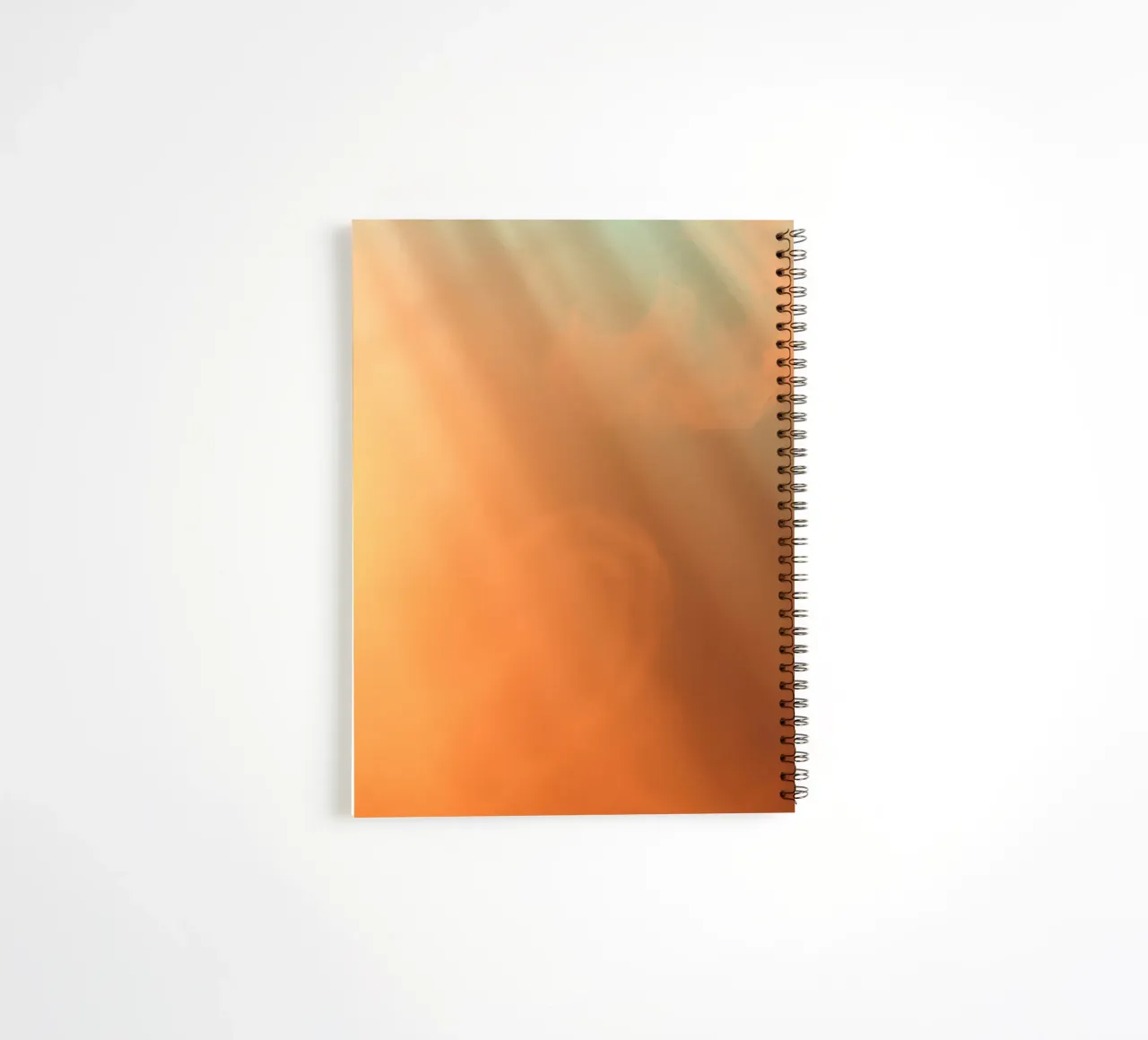 Unique soft colors and subtle light rays peacefulness spiral notebook by DesignDoodle