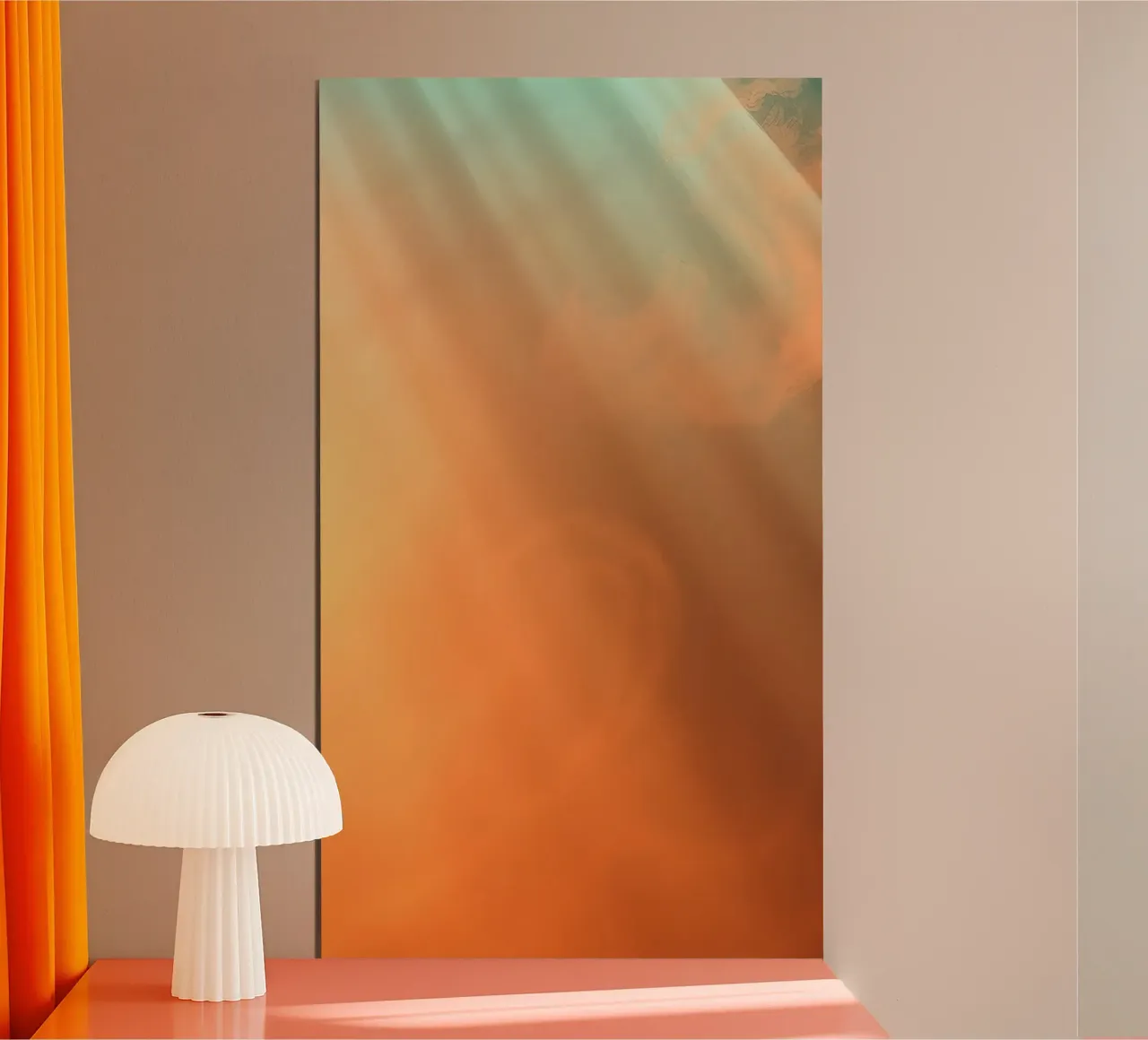 Unique soft colors and subtle light rays peacefulness hahnemühle by DesignDoodle