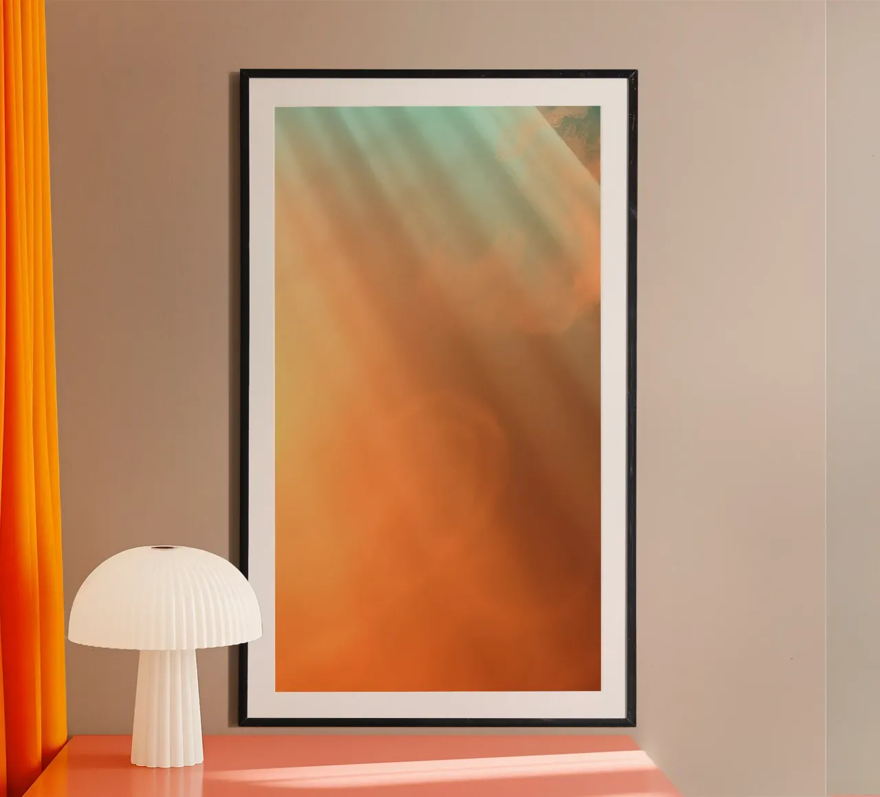Unique soft colors and subtle light rays peacefulness hahnemühle by DesignDoodle