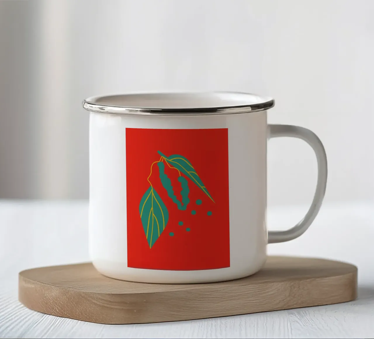 Black Pepper tazza in smalto da Mariery Young