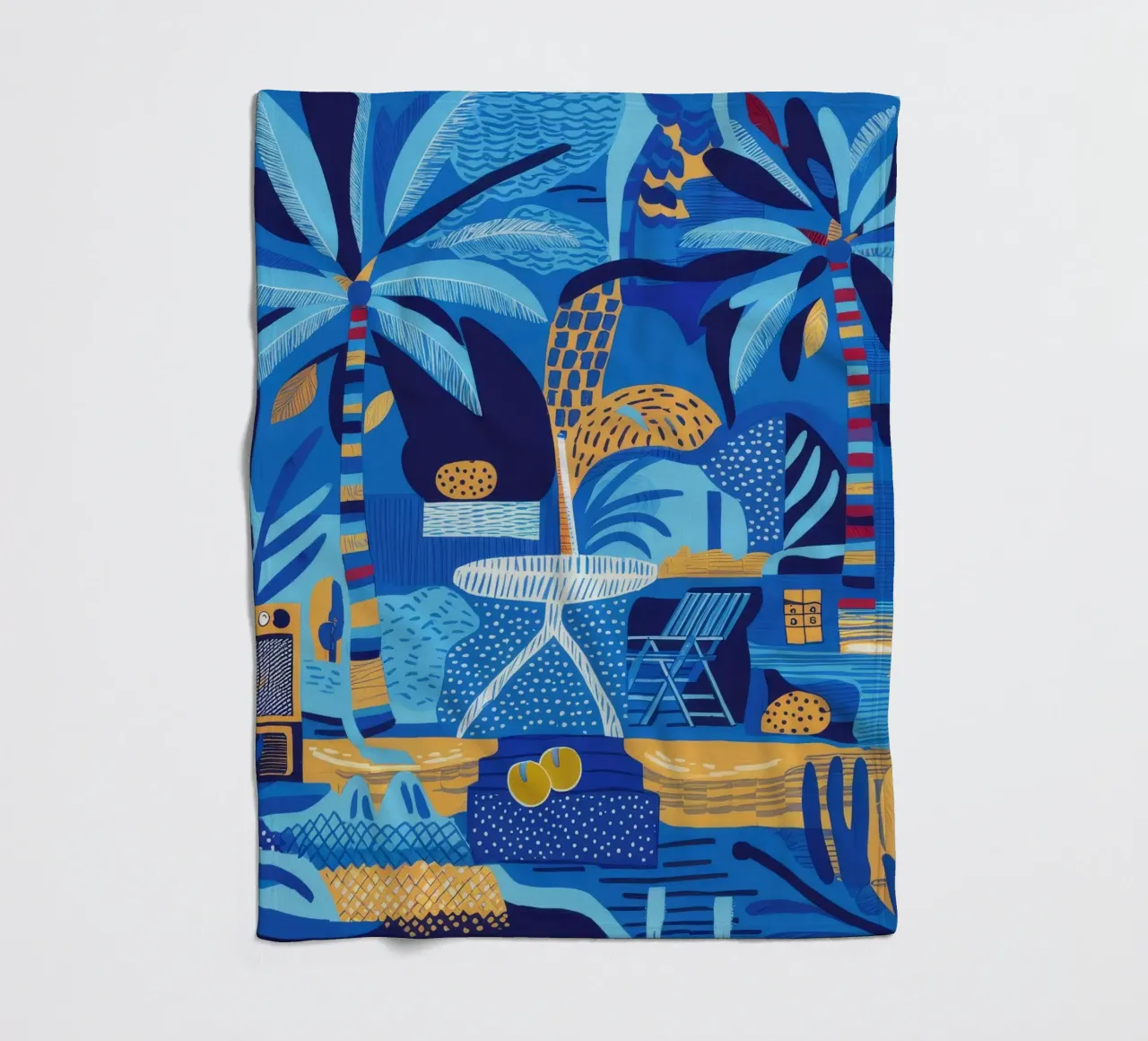 Sogno di un'isola tropicale coperta in pile da Beach Palette