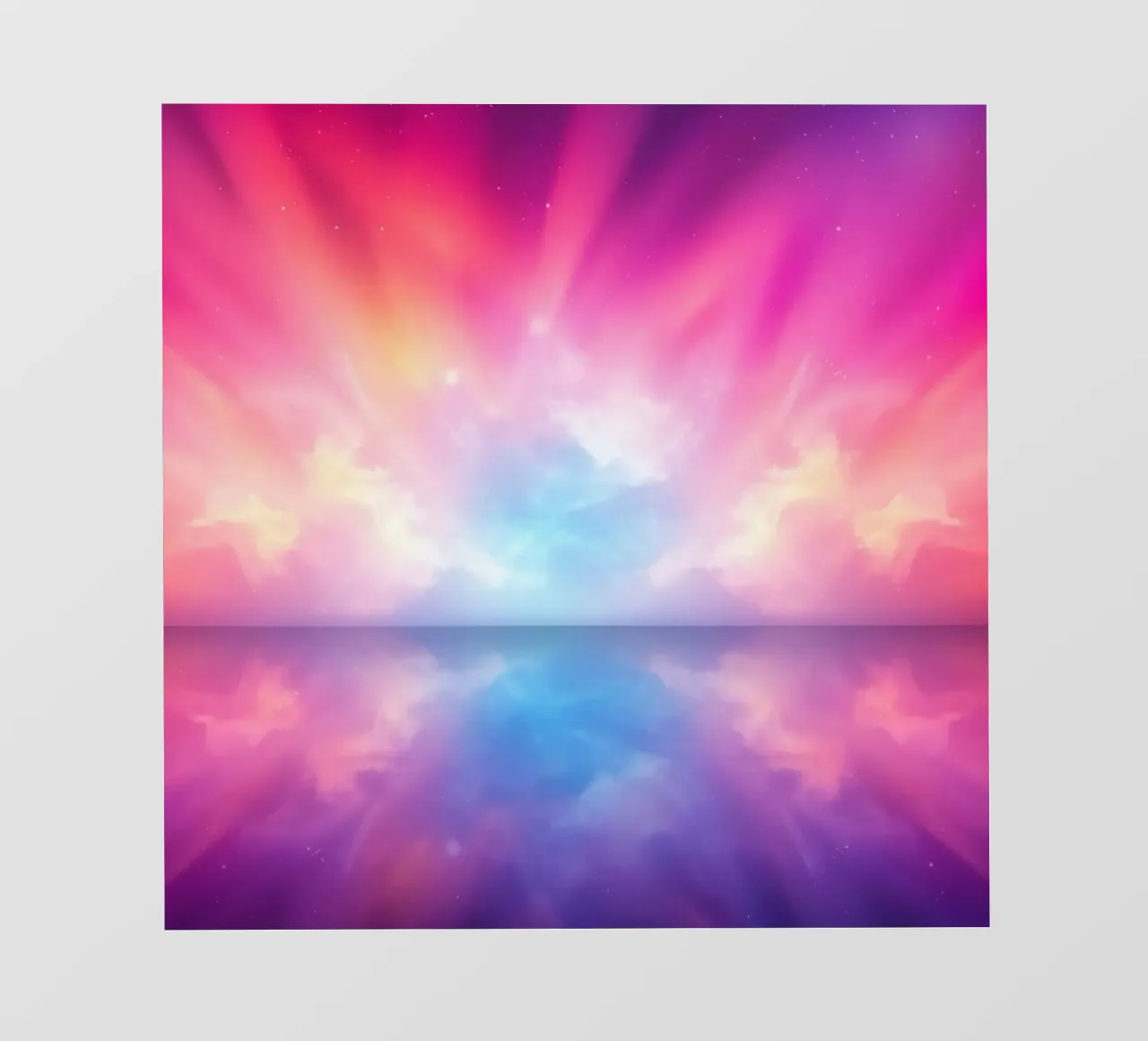 Dynamic wallpaper featuring vibrant colors and reflections photo wallpaper by DesignDoodle
