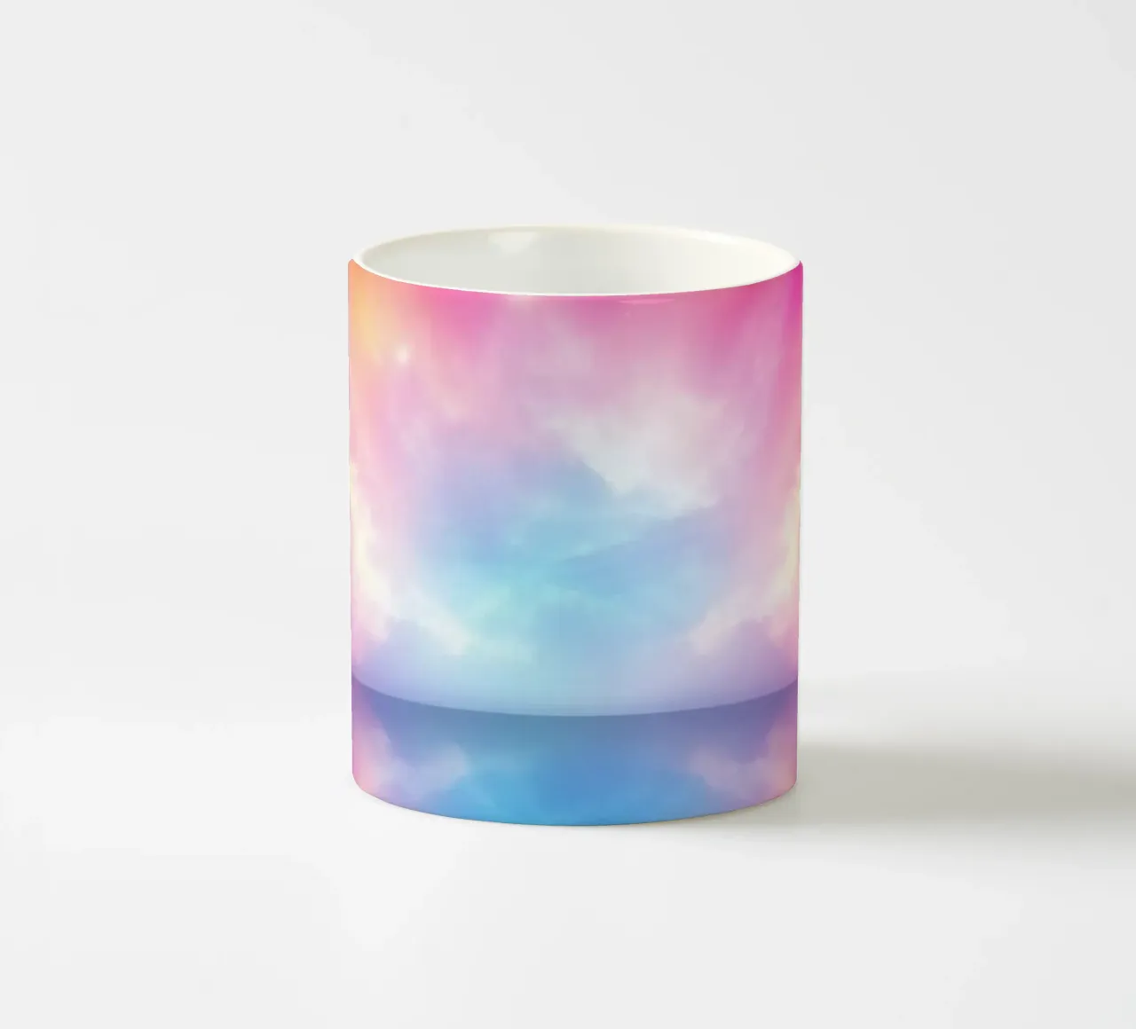 Sfondo dinamico caratterizzato da colori e riflessi vivaci tazza in ceramica da DesignDoodle