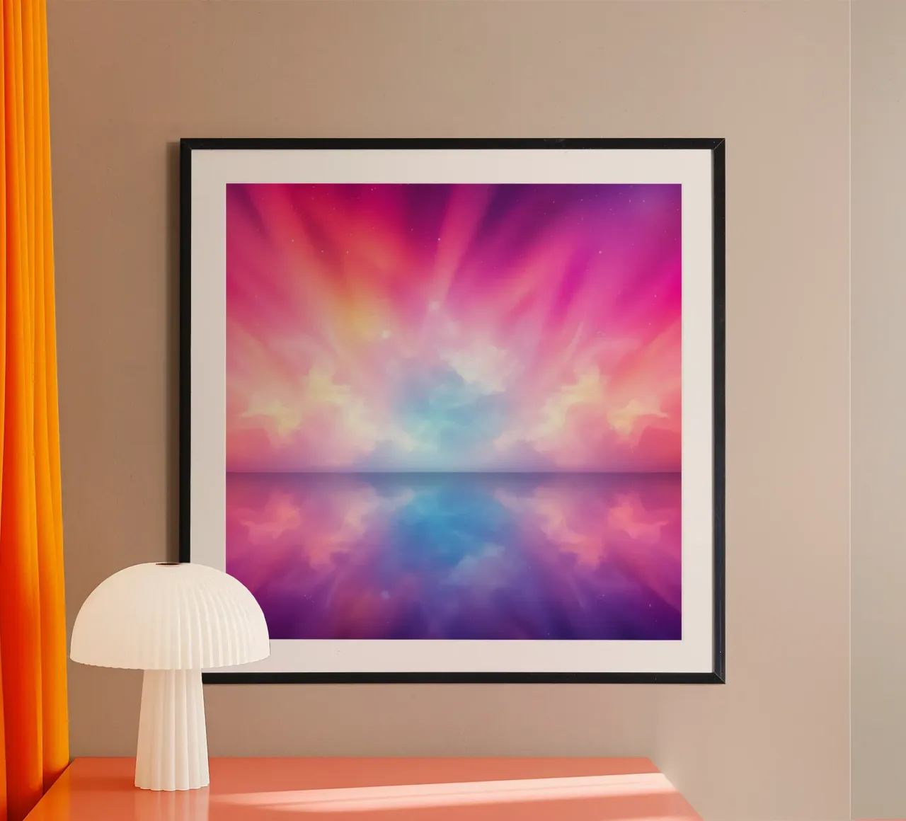 Sfondo dinamico caratterizzato da colori e riflessi vivaci carta hahnemühle da DesignDoodle