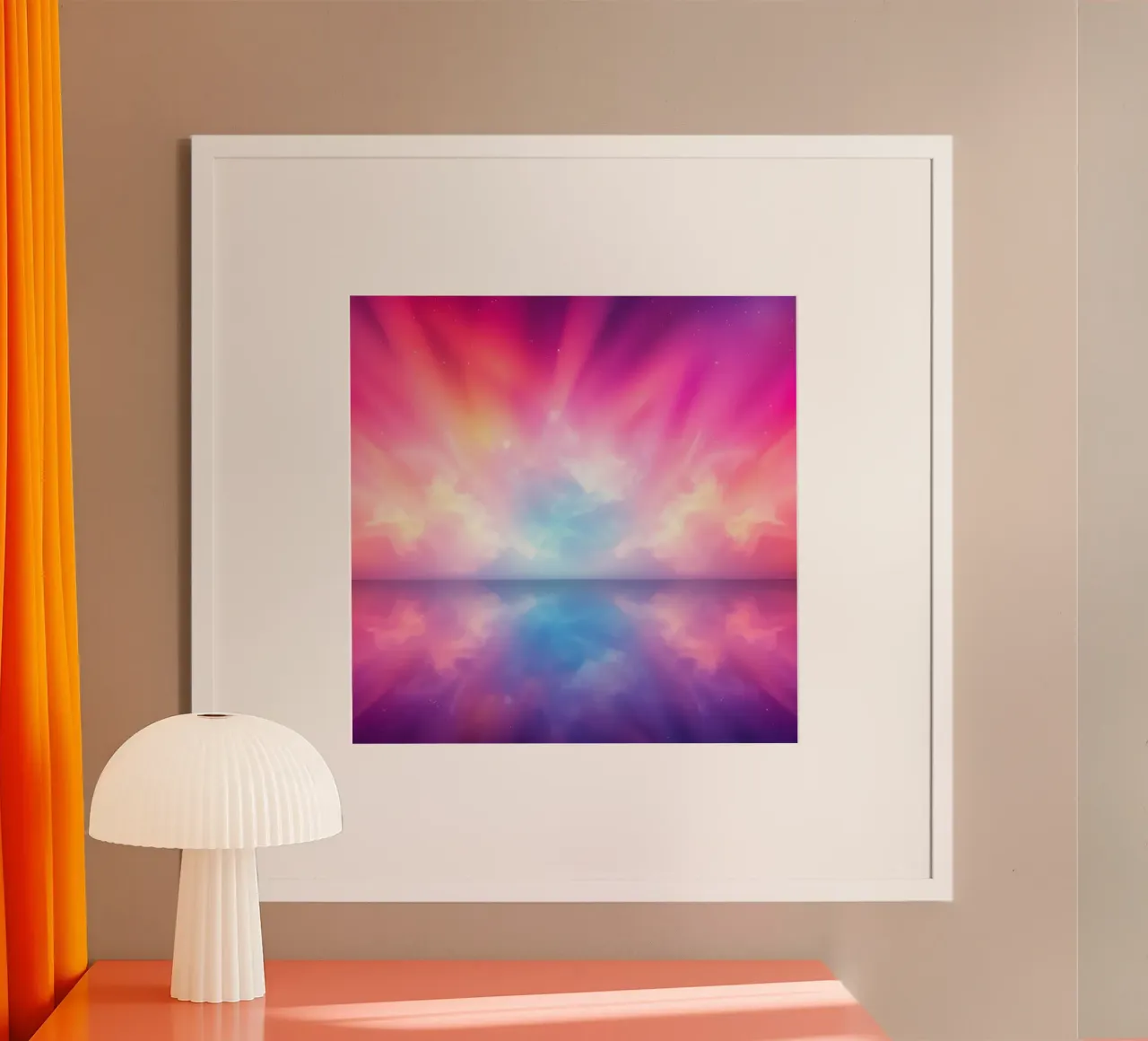 Sfondo dinamico caratterizzato da colori e riflessi vivaci carta hahnemühle da DesignDoodle