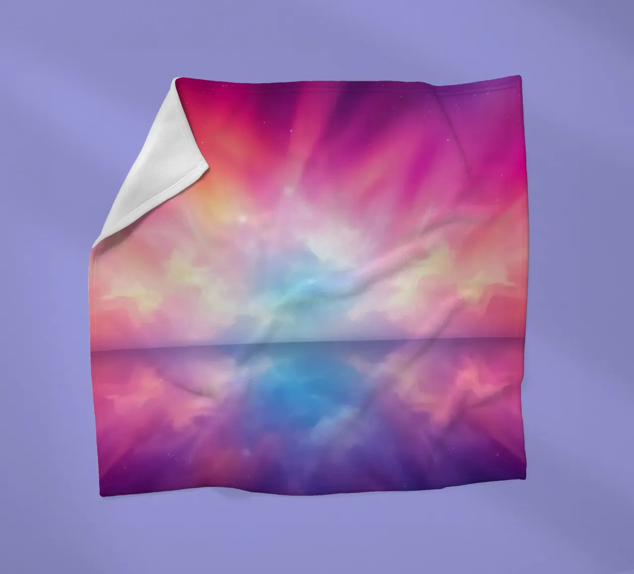 Sfondo dinamico caratterizzato da colori e riflessi vivaci coperta in pile da DesignDoodle