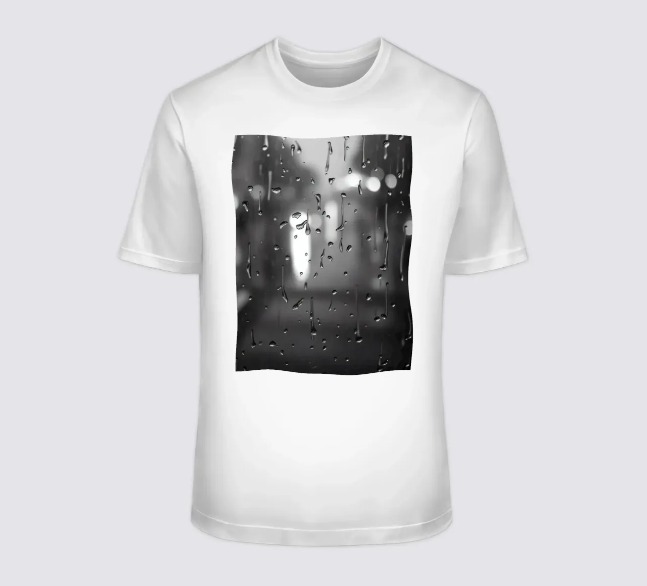 Raindrops on window creating a calming effect t-shirt by DesignDoodle