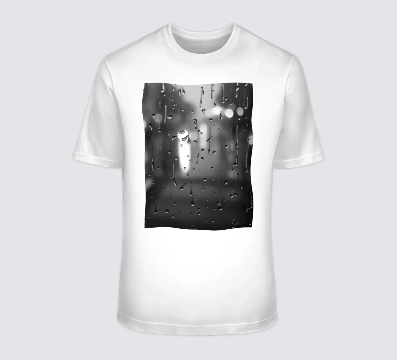 Raindrops on window creating a calming effect t-shirt by DesignDoodle