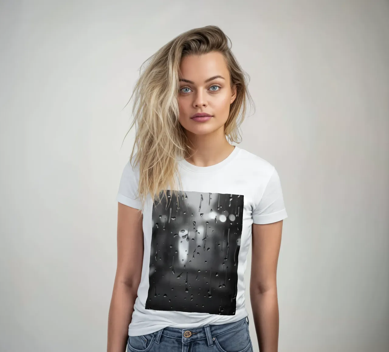 Regentropfen am Fenster, die eine beruhigende Wirkung haben Frauen T-Shirt von DesignDoodle