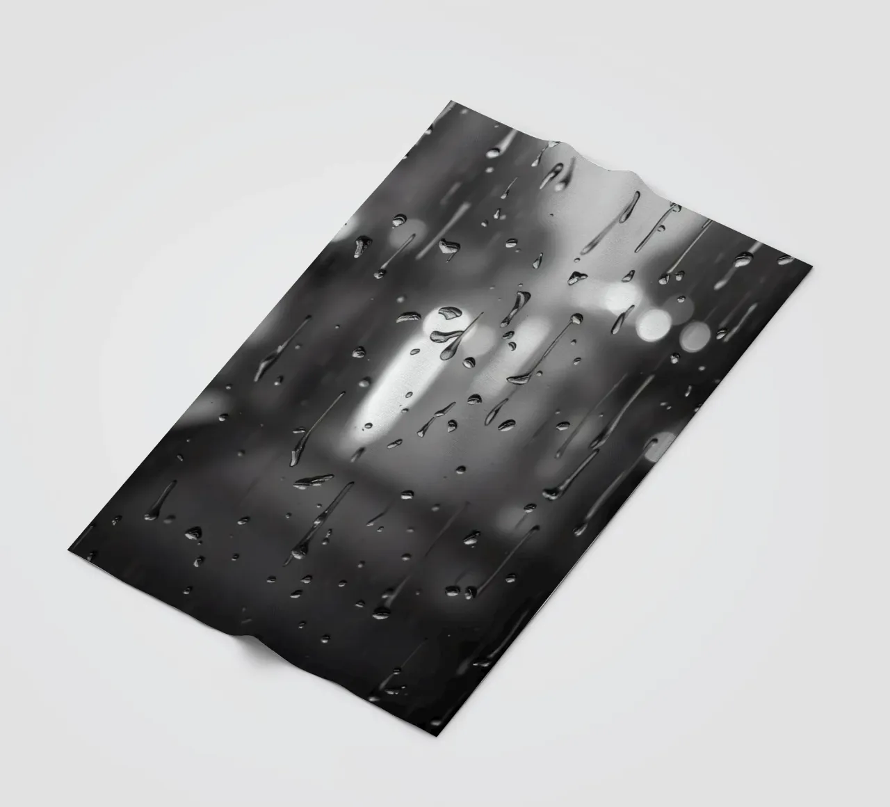 Raindrops on window creating a calming effect fleece blanket by DesignDoodle