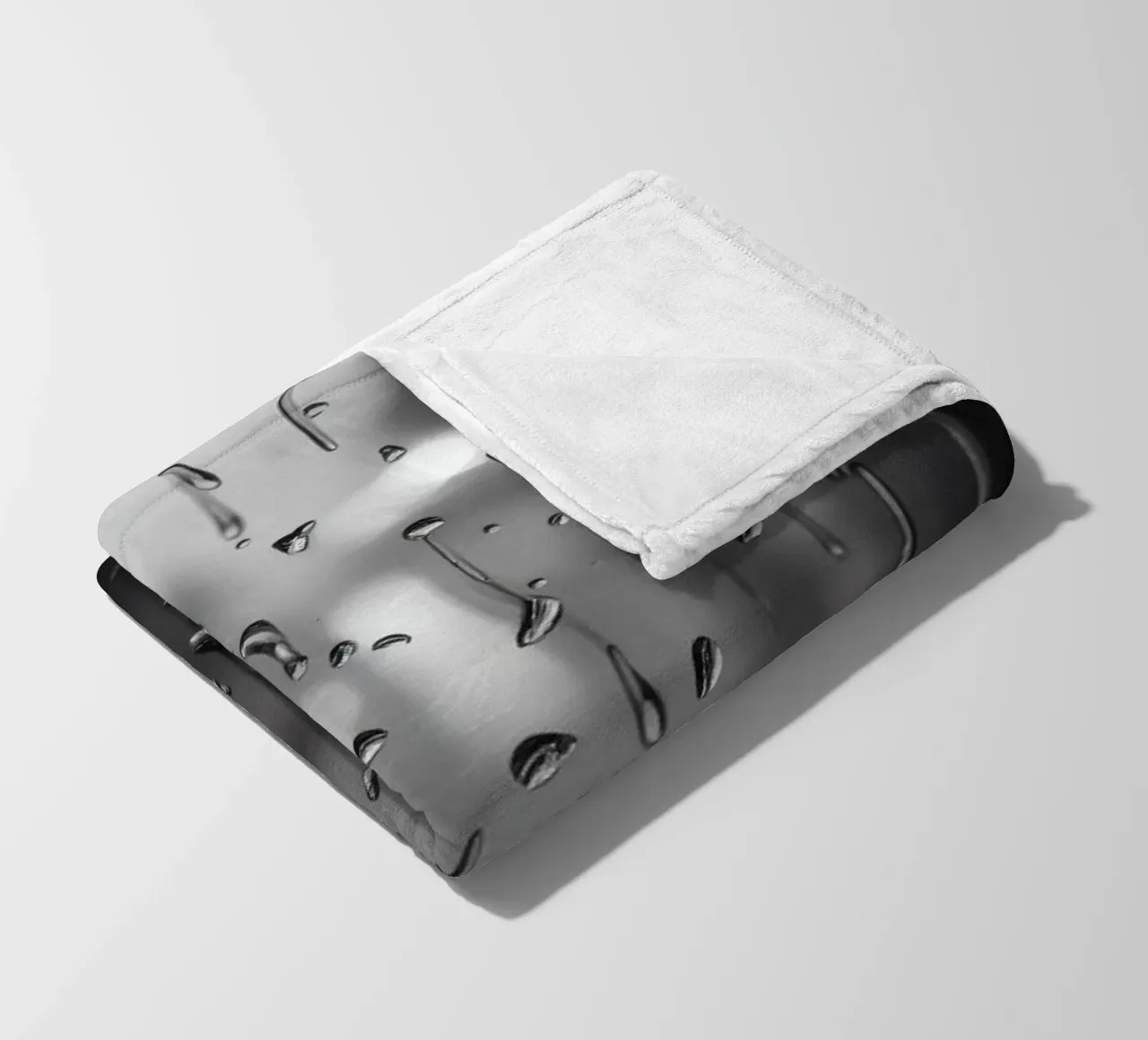 Raindrops on window creating a calming effect fleece blanket by DesignDoodle